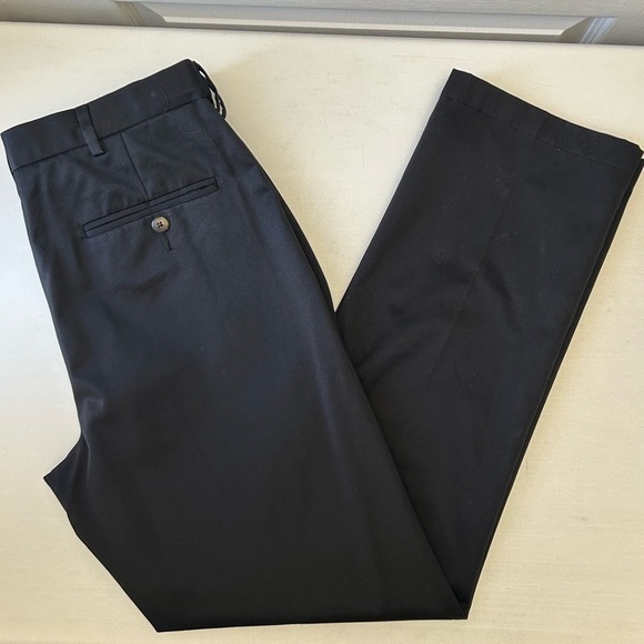 Haggar Men's Chino Pants Casual Cotton Black Size 32 - Picture 14 of 14